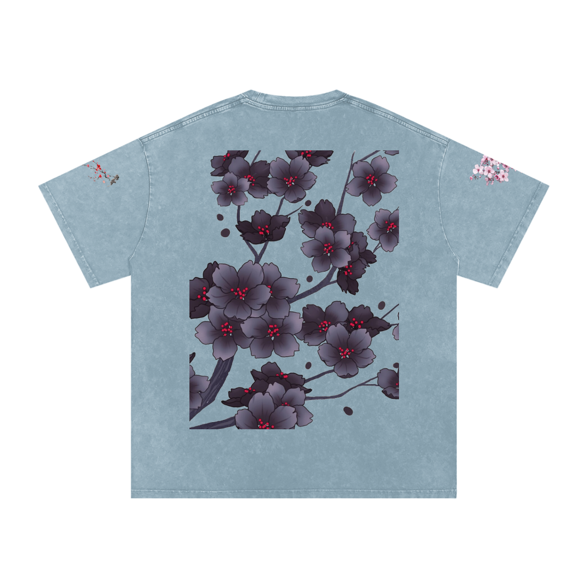 Silent Mafia Snow Washed Oversized Cotton T-Shirt