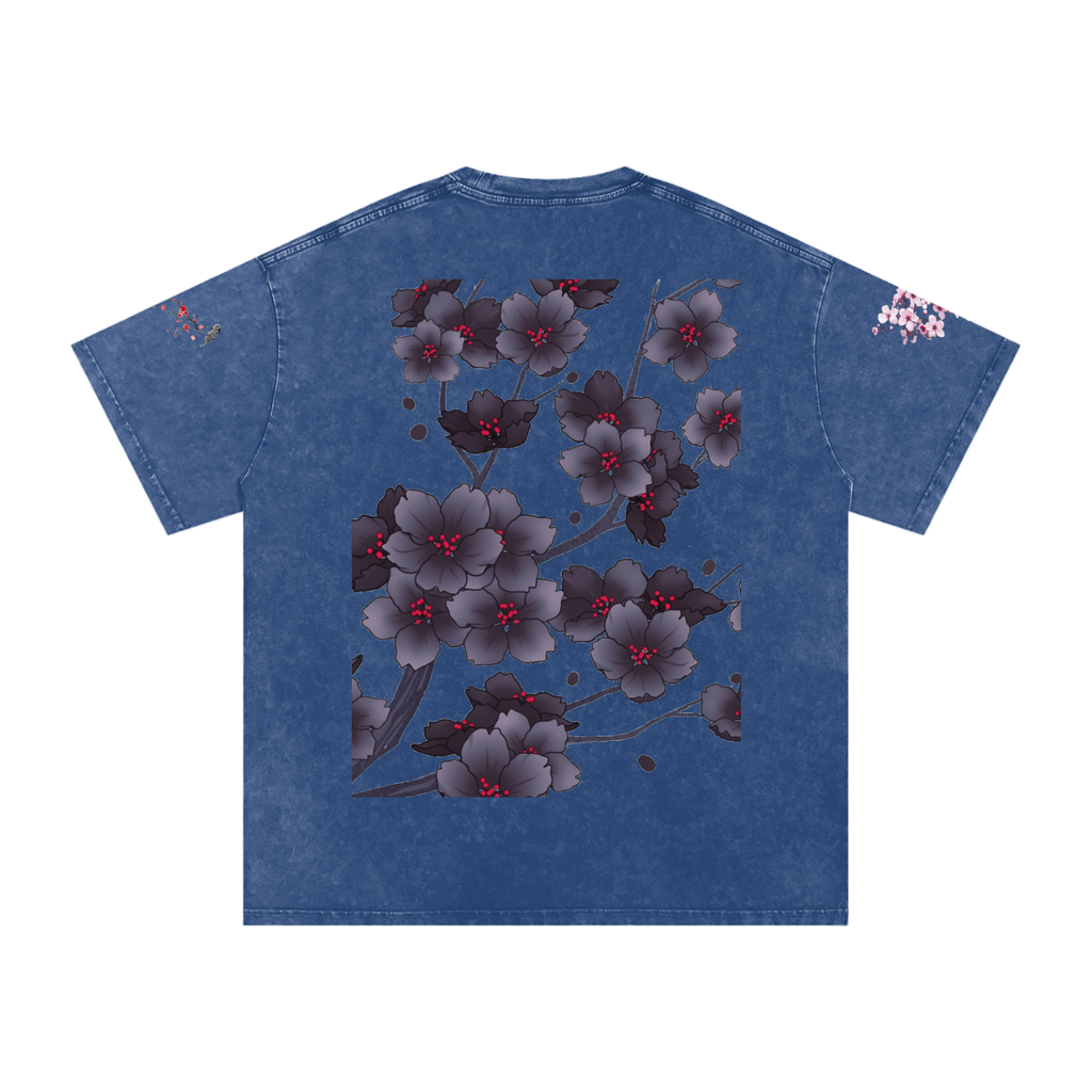Silent Mafia Snow Washed Oversized Cotton T-Shirt