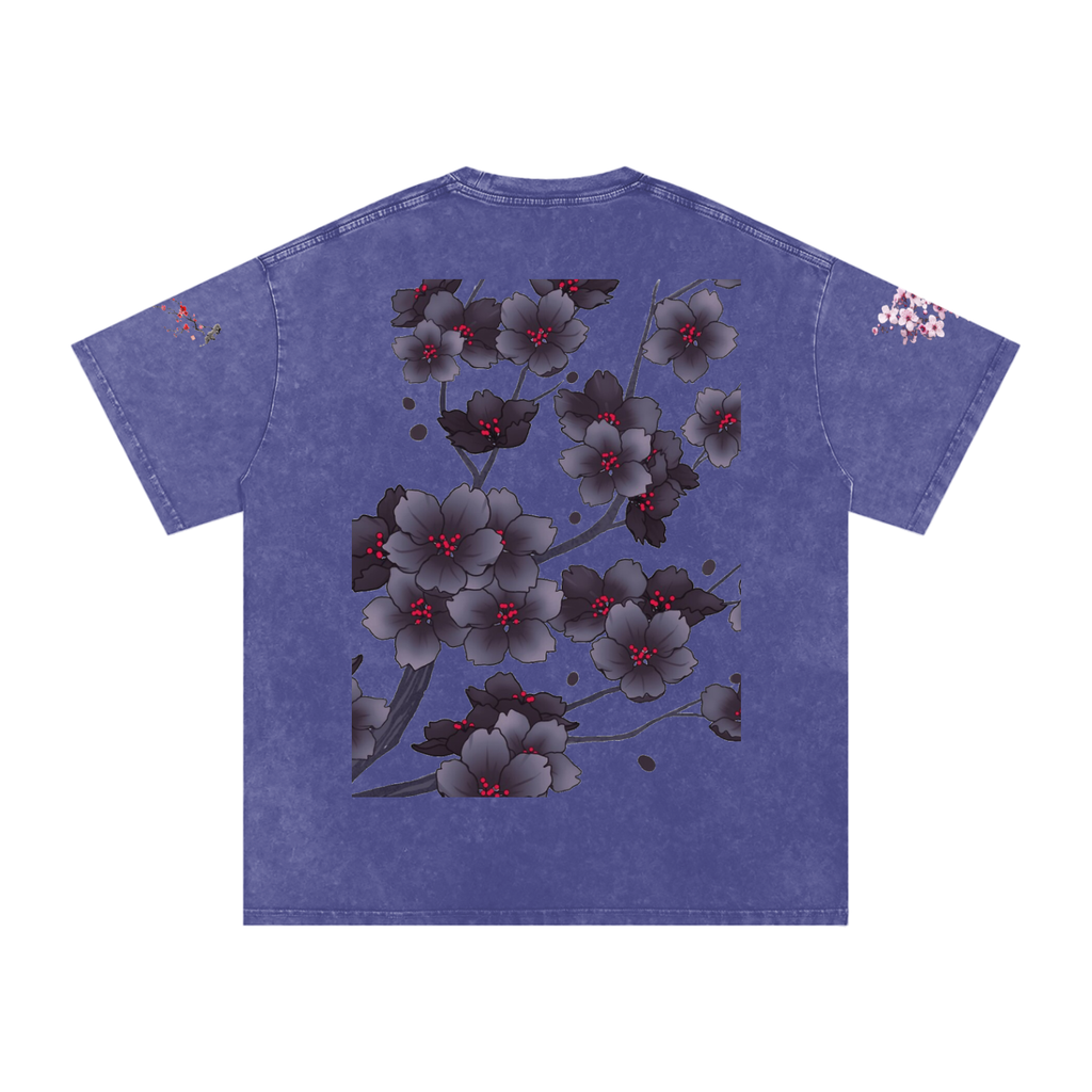 Silent Mafia Snow Washed Oversized Cotton T-Shirt