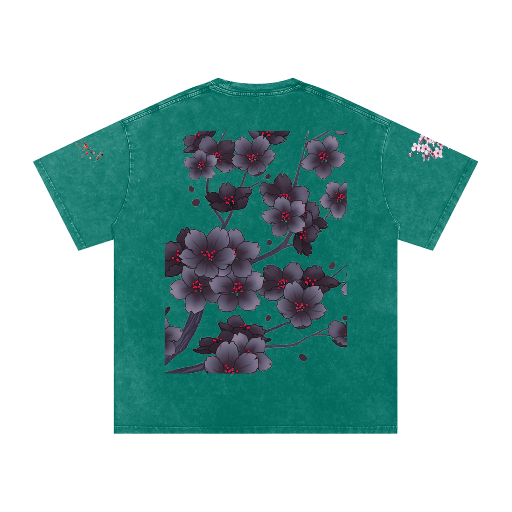 Silent Mafia Snow Washed Oversized Cotton T-Shirt