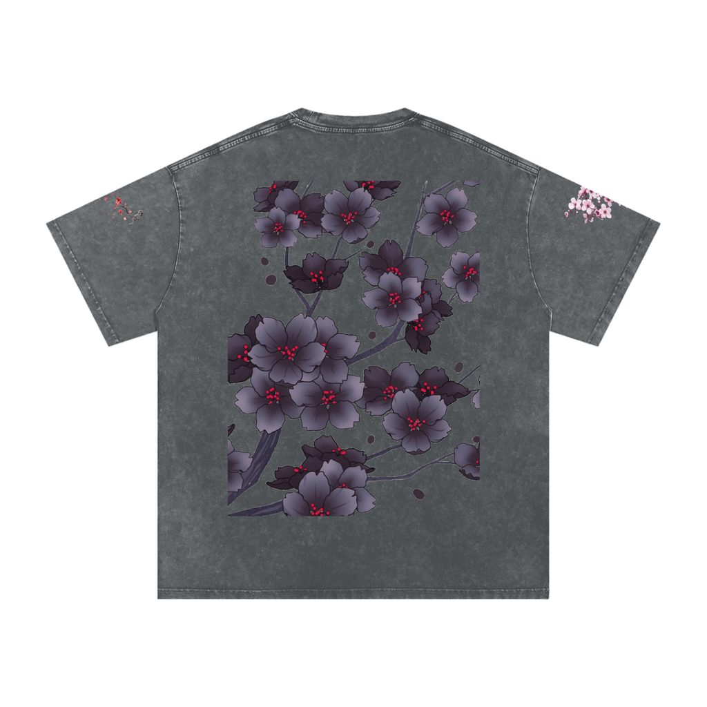 Silent Mafia Snow Washed Oversized Cotton T-Shirt