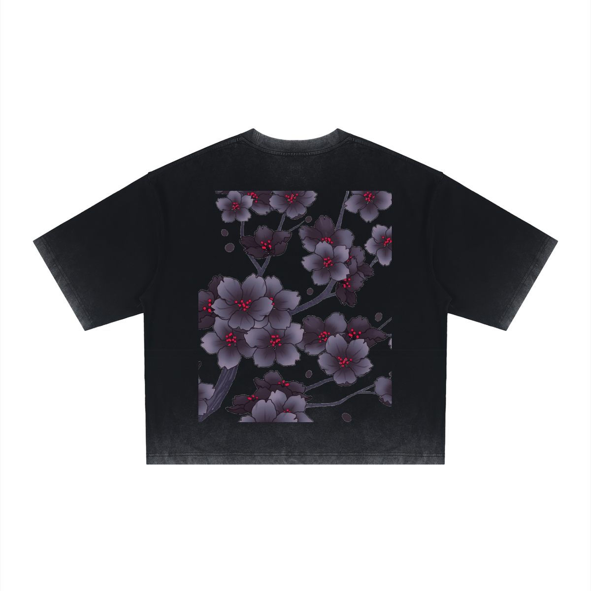 Silent Mafia Unisex Reverse Dyed Boxy T-Shirt