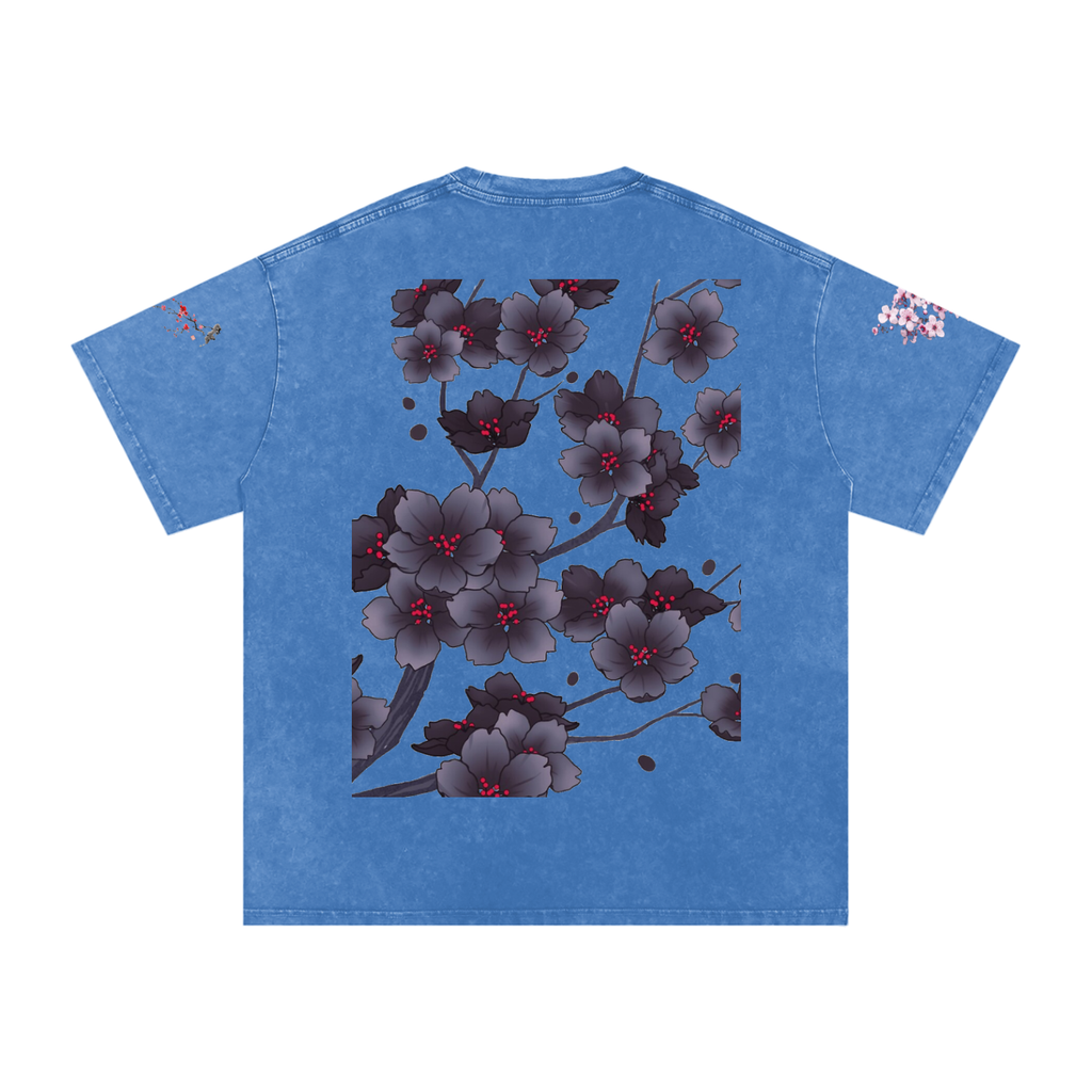 Silent Mafia Snow Washed Oversized Cotton T-Shirt