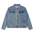 Silent Mafia Unisex Vintage Wash Denim Jacket