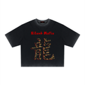 Silent Mafia Unisex Reverse Dyed Boxy T-Shirt