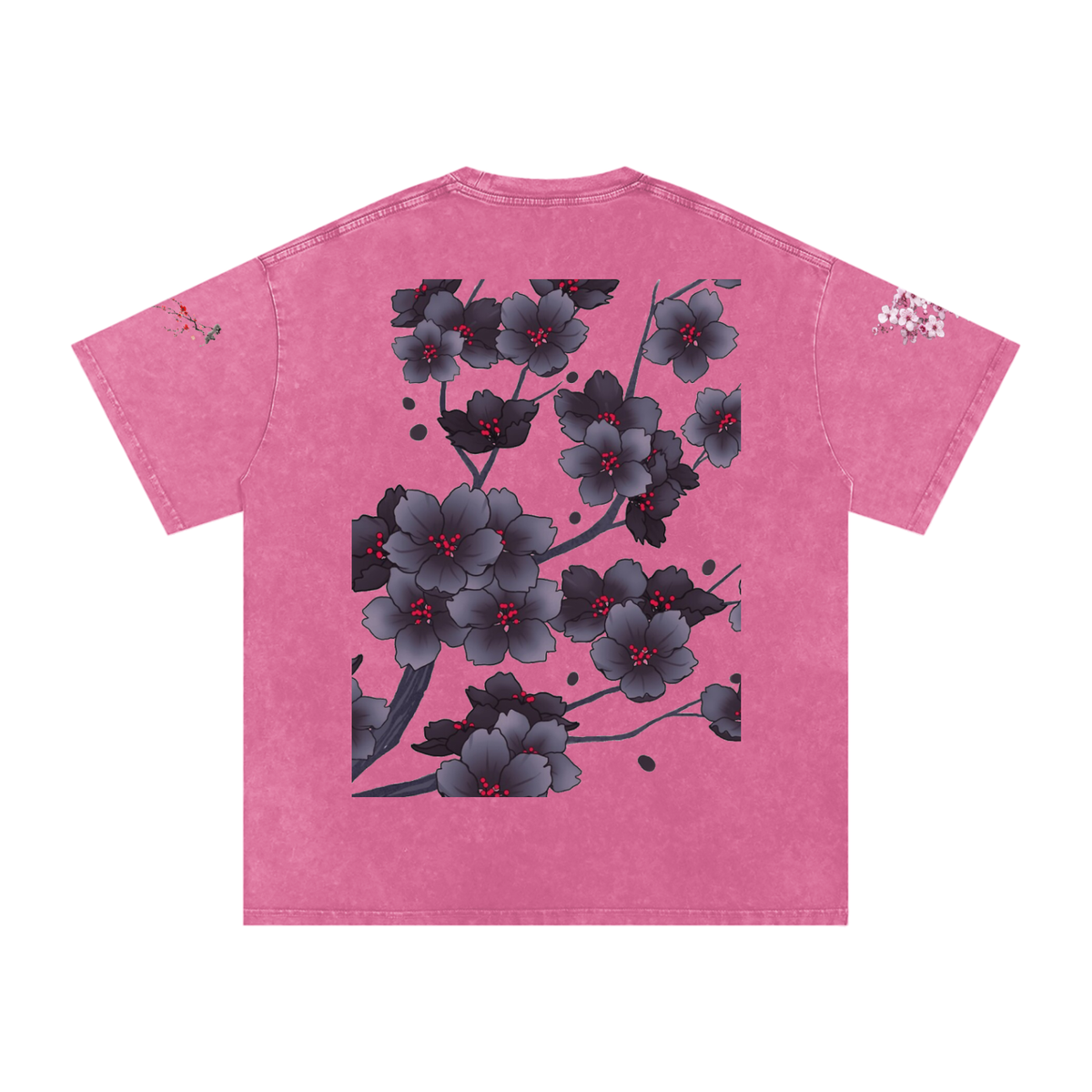 Silent Mafia Snow Washed Oversized Cotton T-Shirt