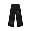 Silent Mafia Snow Washed Raw Edge Sweatpants