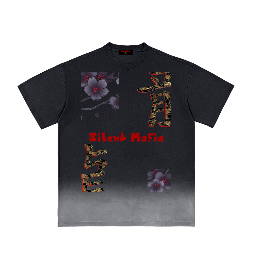 Silent Mafia Sunfade Vintage Washed T-Shirt