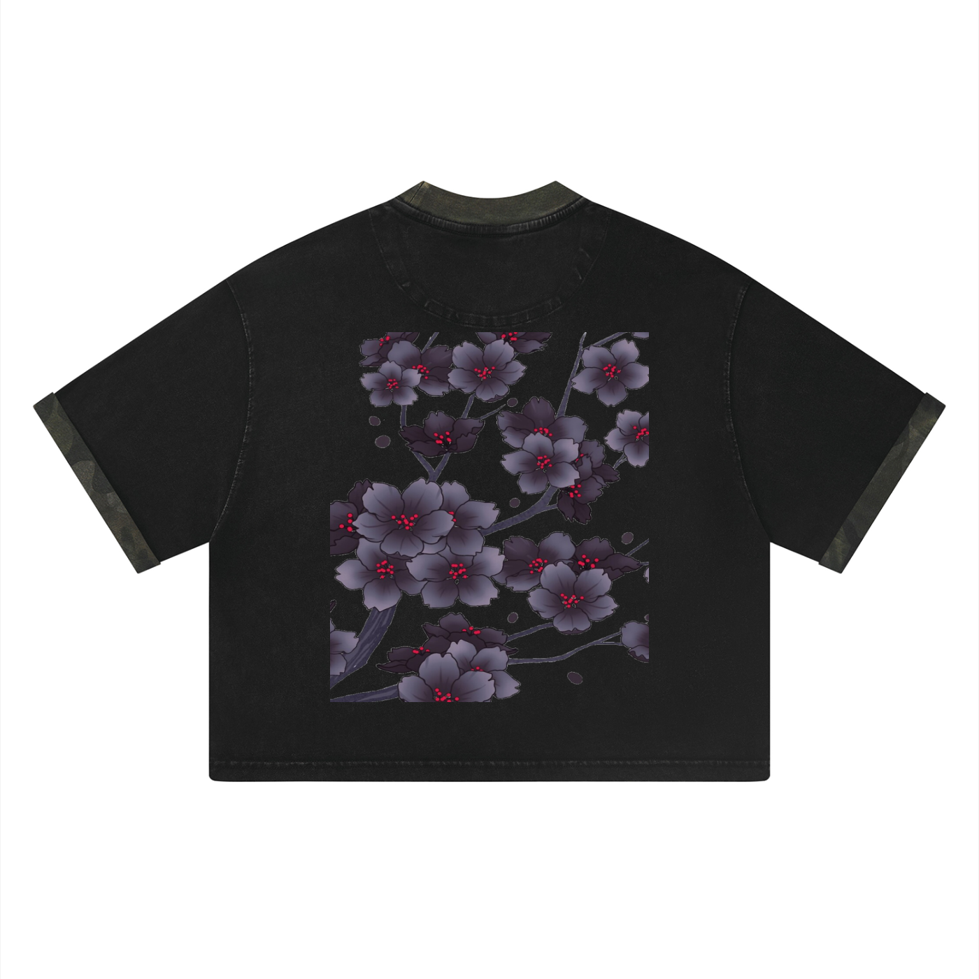 Silent Mafia Unisex Mineral Washed Boxy Panel T-Shirt