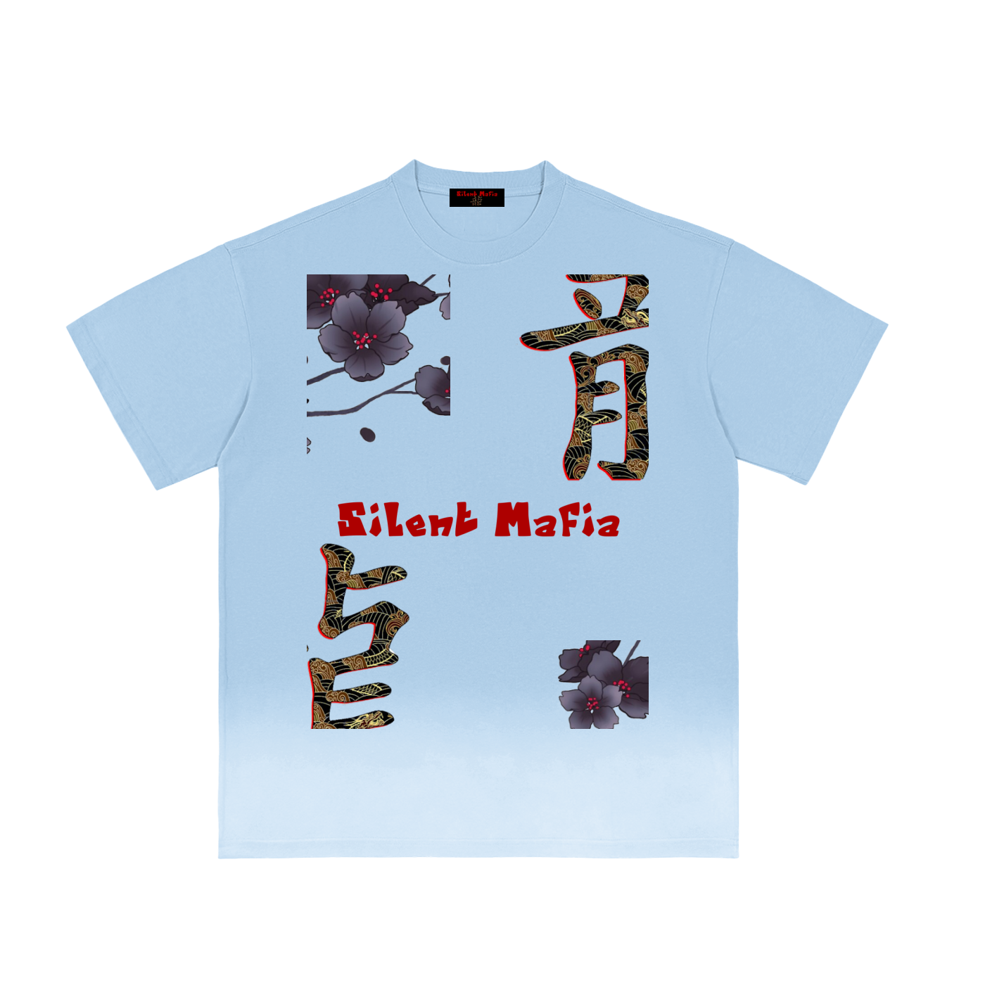 Silent Mafia Sunfade Vintage Washed T-Shirt