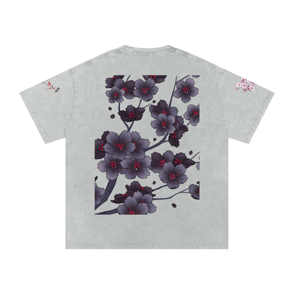 Silent Mafia Snow Washed Oversized Cotton T-Shirt
